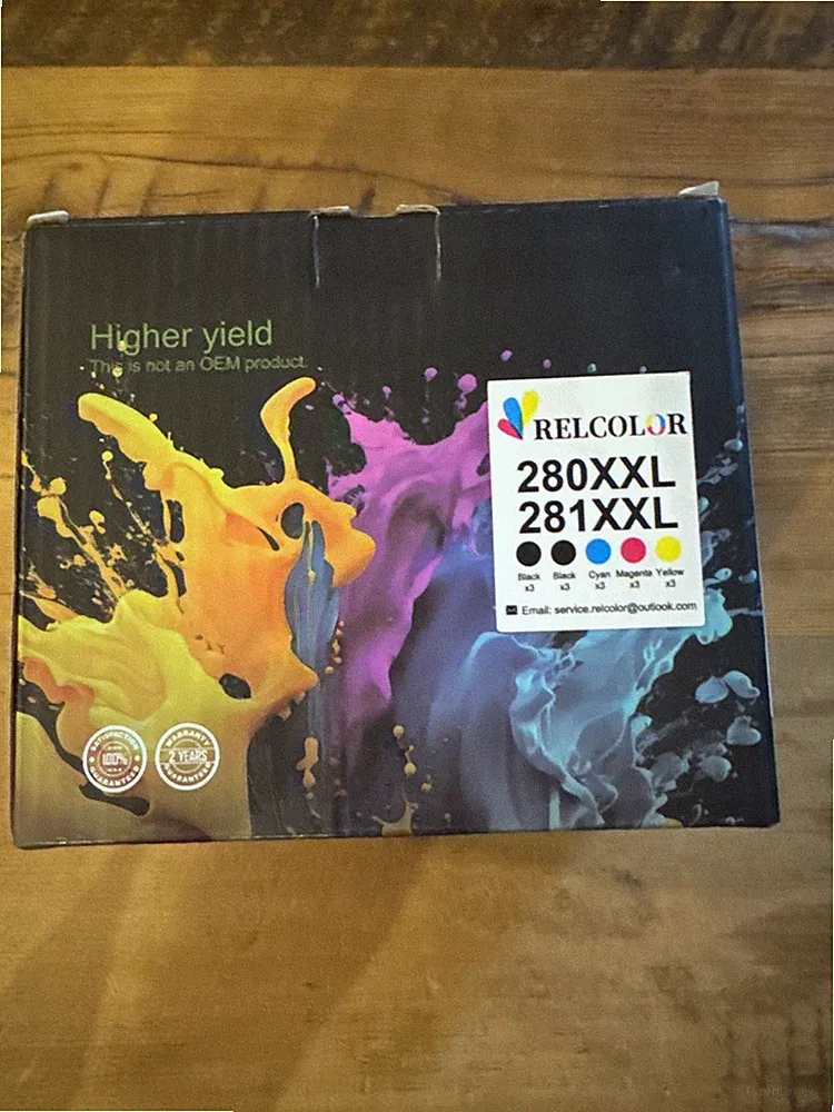 RELCOLOR 15 Pack 280 & 281 XXL Ink Cartridges Replacement for Canon PGI 280/281