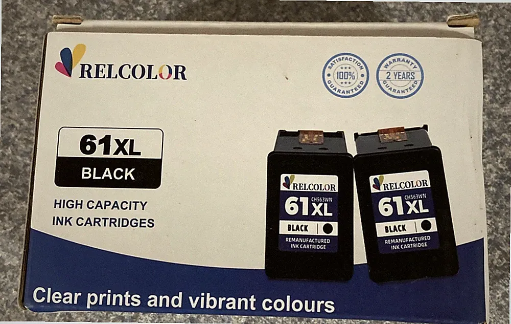 Relcolor 61 XL Black Ink Cartridges