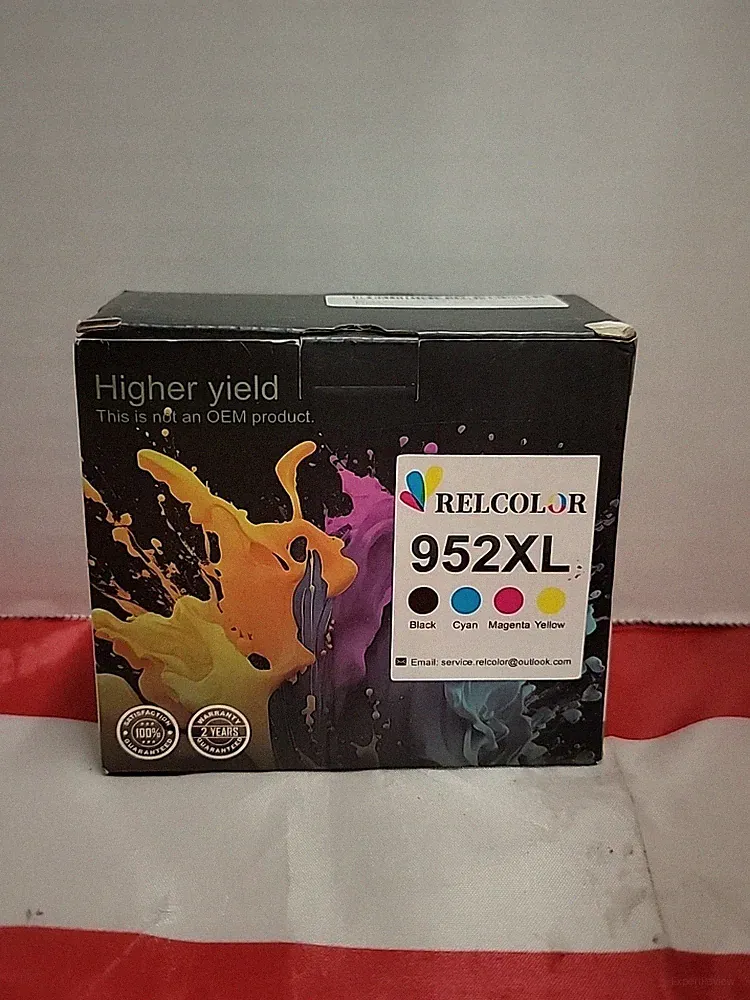 Relcolor 952XL Ink Cartridges Combo Pack for HP 8710 8720 7740 8725 CMYK