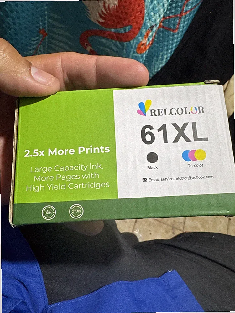 Relcolor Ink Cartridge Black 61XL and Tricolor 61XL new in box